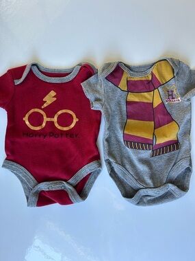 Harry Potter Bodysuits 0-3 Months Gryffindor Short Sleeve